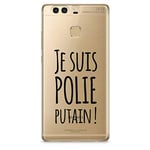 ZOKKO P9 Case Je suis poli Futain! - Soft Transparent Black Ink