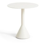 HAY - Palissade Cone Bord - Cream White - Ø70 cm - Utendørs spisebord - Ronan & Erwan Bouroullec - Hvit - Metall