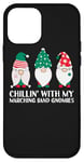 iPhone 12 mini Chilling With My Marching Band Gnomies Funny Gnome Xmas PJs Case