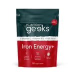 Iron Tablets 14mg for Energy | 120 Iron Supplements +Folic Acid, B12 & Vitamin C