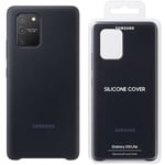 Samsung Galaxy S10 Lite Soft Touch Genuine Silicone Cover Case - Black