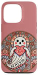 Coque pour iPhone 13 Pro Be my Boo Illustration fantôme Saint-Valentin