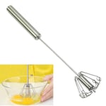 Eggbeater Blender 12 inch Stainless Steel semi-Automatic eggbeater Hand Pressure Rotation Home Kitchen Manual Egg stir bar Baking Tool