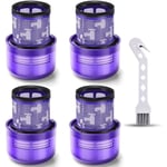 Applicable Filtre pour Dyson V11, 4 Pack Lavable Filtres de Remplacement pour Dyson V11 V15 SV14 SV22 Absolute Animal Extra Pro Detect Torque Drive