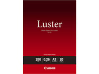 Canon Photo Paper Pro Luster LU-101 - fotopapir - glans - 20 ark - A3 - 260 g/m²