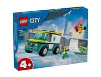 Lego City Junior 60403 Ambulance de secours et snowboardeur - Vehicule d'Urgence