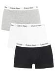 Calvin Klein Men's 3 Pack Low Rise Trunks, Multicoloured