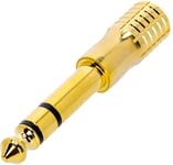 Adam Hall K4AMF3JM3GOLD - Adapter TRS mini jack hun til TRS jack han