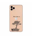 Coque iphone 11 PRO MAX personnalisee bonsai noir