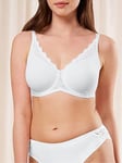 Triumph Amourette W01 Wired Minimiser Bra - White, White, Size 42E, Women