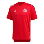 adidas FC Bayern Munchen Season 2020/21 FC Training T-Shirt Unisex Adult, Unisex_Adult, Training T-Shirt, FR5368, Redfcb/Black, S