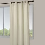 Rideau doublé 100 % occultant et face suédine unie (140x260 cm - Beige)