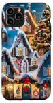 Coque pour iPhone 11 Pro Village Enneigé Hiver Neige Noël Modèle Flocons De Neige