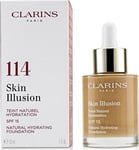 Clarins Skin Illusion Natural kosteuttava meikkivoide SPF 15 114 Cappuccino, 30 ml