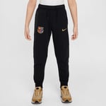 Barcelona Sweatpants Nsw Tech Fleece - Svart/guld Barn - Nike, storlek XL: 158-170 cm