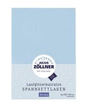 Julius Zöllner 8390347350 Drap-Housse en Jersey pour Matelas de Parc de 68 x 90 à 100 x 100 cm Bleu Clair