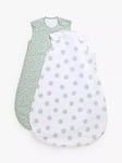 John Lewis ANYDAY Spot Print Baby Sleeping Bag, 0.5 Tog, Pack of 2