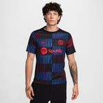 Barcelona Tränings T-Shirt Dri-FIT Academy Pro Pre Match - Svart/Röd - Nike, storlek 3XL