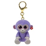 TY Mini Clips-Grapes-T25070 Beanie Boos Grapes Peluche, 2008086, Violet, 9 cm (Lot de 1)