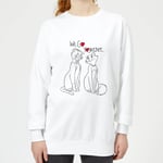 Disney Aristocats We Go Together Women's Sweatshirt - White - XS - Blanc