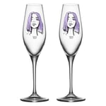 Kosta Boda-All About You Champagneglas 23 cl 2-pak, Forever Mine