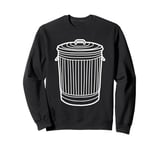 Funny Garbage Truck Art Trash Can For Toddler Boys Sweatshirt