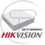 Hikvision DS-7116HQHI-K1 DVR hybride 5-en-1 HDTVI/AHD/CVI 16 canaux et 4Mpixels