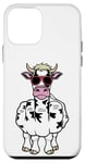 Coque pour iPhone 12 mini Doigt du majeur - Amoureux de vache drôle - Amateur de bétail grossier