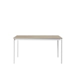 Muuto - Base Table, 190x80, Top: Black Linoleum, Plywood edges, Frame: White - Ruokapöytä - Mika Tolvanen