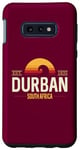 Coque pour Galaxy S10e Durban Afrique du Sud | Durban Afrique du Sud Retro Wave