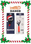 BAHCO 9031-XE 8" 200MM ADJ WIDE JAW 38mm WRENCH SPANNER XMAS RED EDITION