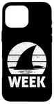 iPhone 16 Pro Max 2025 Week Retro Shark Fin Lover Sea Ocean Animal Summer Trip Case