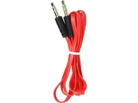 Oem-Kabel Aux-Kabel Jack 3,5 Mm (Męski) Do Jack 3,5 Mm (Męski) Płaski 1 M Czerwony