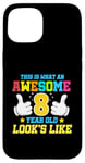 Coque pour iPhone 15 Voici à quoi ressemble un enfant génial de 8 ans : 8e anniversaire