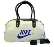 New Vintage NIKE HERITAGE SI GYM CLUB Bag Holdall BA4268 Tech Grey and Black