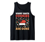 Christmas SANTA COOKIES ARE GONE Funny Children Tank Top