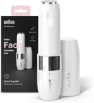 Braun Face Mini Hair Remover, Facial Hair Remover for Women Mini-Sized - White