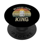 Mexican Train King Board Game Dominoes Lover Domino Player PopSockets Adhesive PopGrip