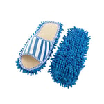 Luccase 1 Paire Chaussons serpillère, Pantoufles de Nettoyage en Microfibre Toison de Corail Nettoyage Lavables à la Machine Couvre-Chaussure en vadrouille Douce, pour La Maison Nettoyage