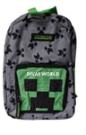 Minecraft Creeper Backpack Bag Kids Rucksack Travel School Shoulder Bags Primark