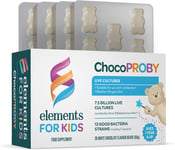 Elements Chocoproby - Probiotic Kids Supplement with 13 Bacteria Strains, Lactob