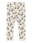 Name It Wang ull leggings baby AOP - snow white