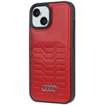 Coque AUDI en TPU MagSafe pour Apple iPhone 15 Plus/14 Plus 6.7 - rouge