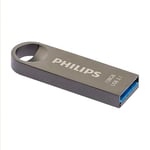 Philips Moon Édition Ultra Speed clé USB 3.1 128 Go pour PC, Ordinateur Portable, Stockage de données informatiques, Vitesse de Lecture jusqu'à 180 Mo/s, Aluminium, Porte-clé