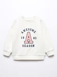 Mango Baby Awesome Season Sweatshirt, Natural White