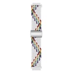 Punottu magneettinen ranneke Garmin Venu 2s - White Rainbow