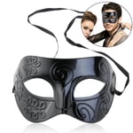 Svart Maskerad Kostym Ögonmask Party Mask Ögonmask Svart Kostym Mask Svart Black