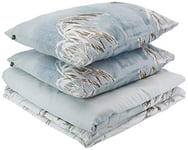 Zo.Home Alice Housse de Couette 100% Coton Satin Bleu 240x220cm 1.0 Pièces