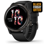 Garmin Venu 2 Smart Watch Heart Rate Monitor GPS, Activity, Music - Black