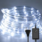 Hengda - 30M Tube Lumineux Extérieur led Guirlande Lumineuse Décoration.Blanc froid.avec Adapteur d'alimentation